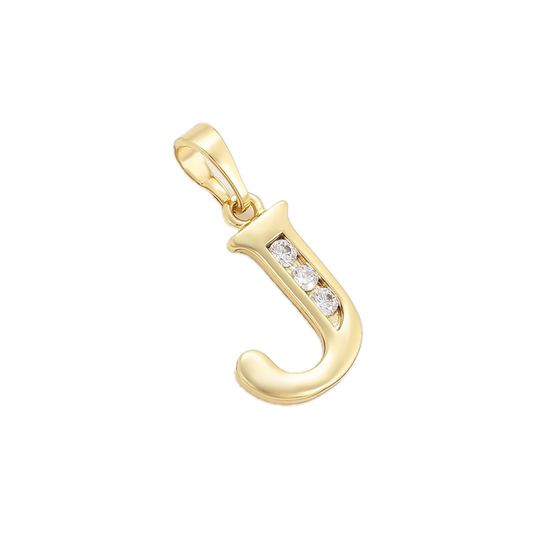Aurlet – 14K Gold Plated Plain Letter Pendant | Unisex Initial Necklace