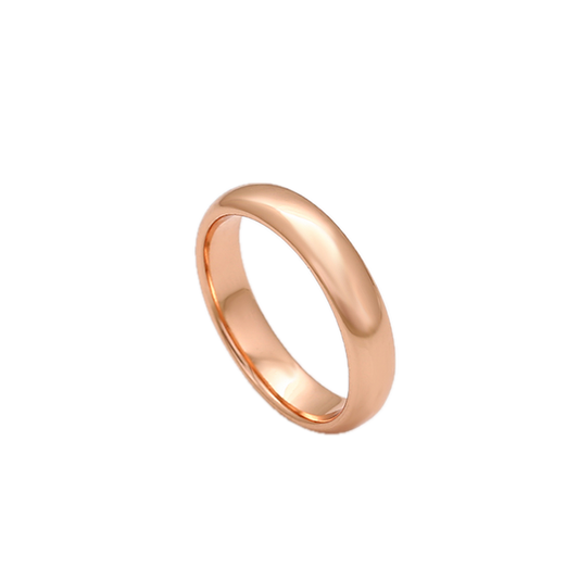 Velara – Rose Gold Plain Band Ring | Timeless Minimalist Ring for Women