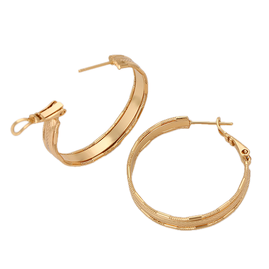 Lineara – 18K Gold Luxury Bar Drop Earrings | Architectural Statement Earrings for Women