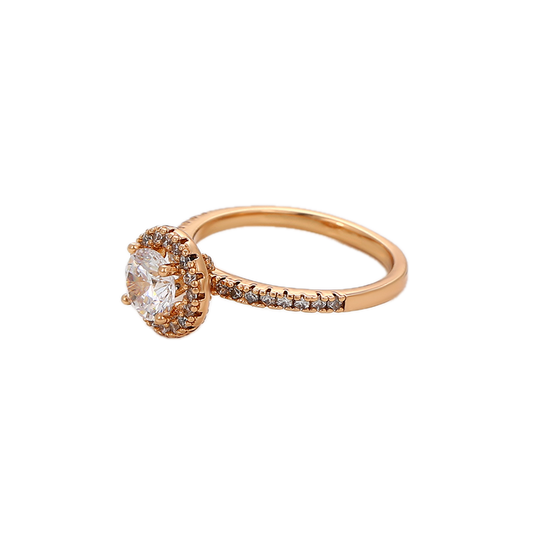 Clarène – 18K Gold Ring with White Cubic Zirconia | Everyday Statement Ring for Women