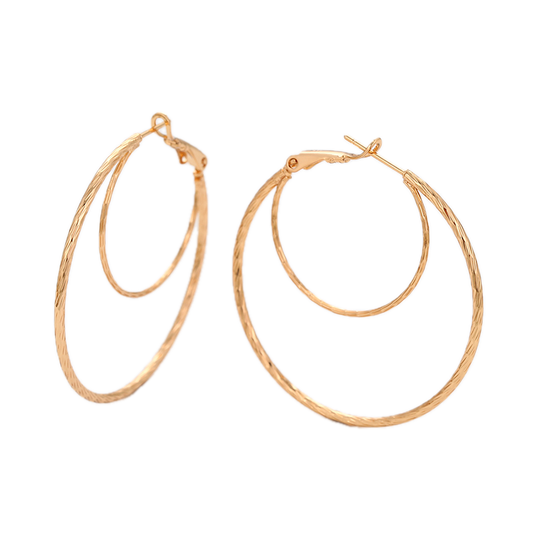 Filara – 18K Gold Thread Earrings | Sleek Daily Wear Drop Earrings for Women