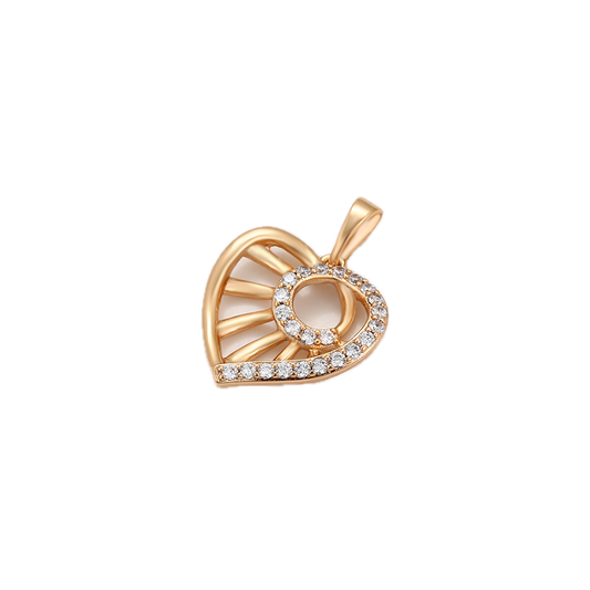 Lumael – 18K Gold Plated Pendant with White Cubic Zirconia Accents | Minimalist Everyday Necklace for Women
